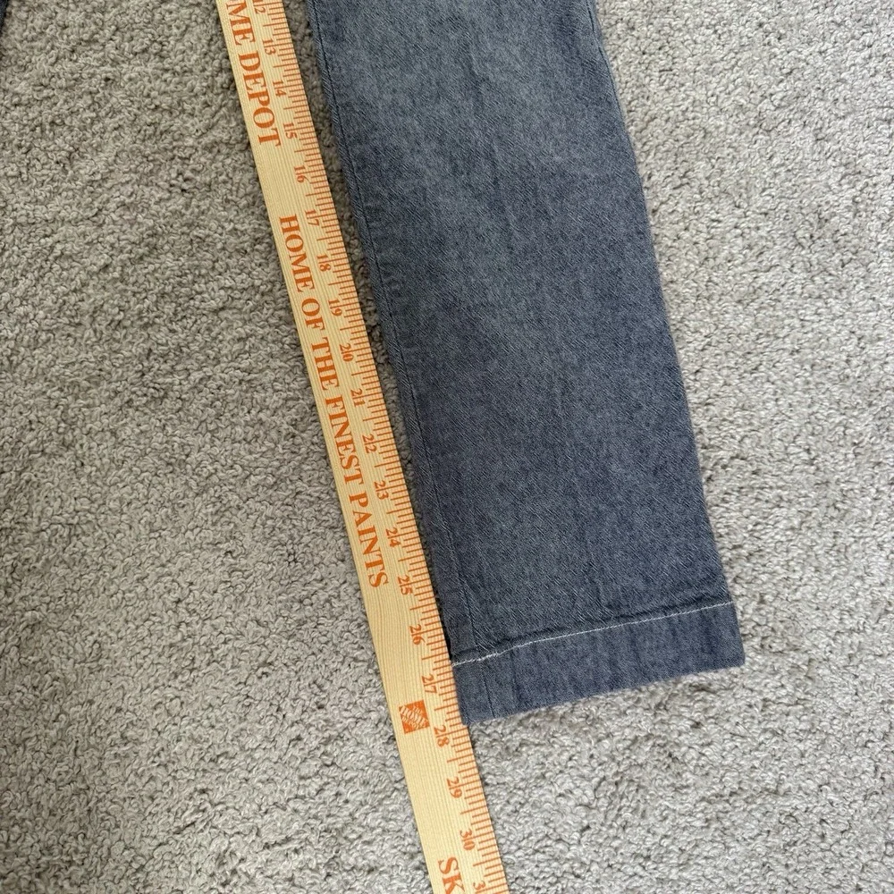 J Crew Stretch‎ 484 Slim Blue Chambray Chino Pants Size W28 L 32